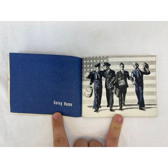 1945 WWII Ruptured Duck Honorable Discharge Booklet Going Back to Civilian Life - Picture 7 of 10